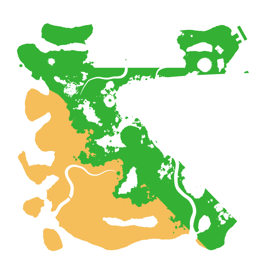 Biome Rust Map: Procedural Map, Size: 3500, Seed: 541794420