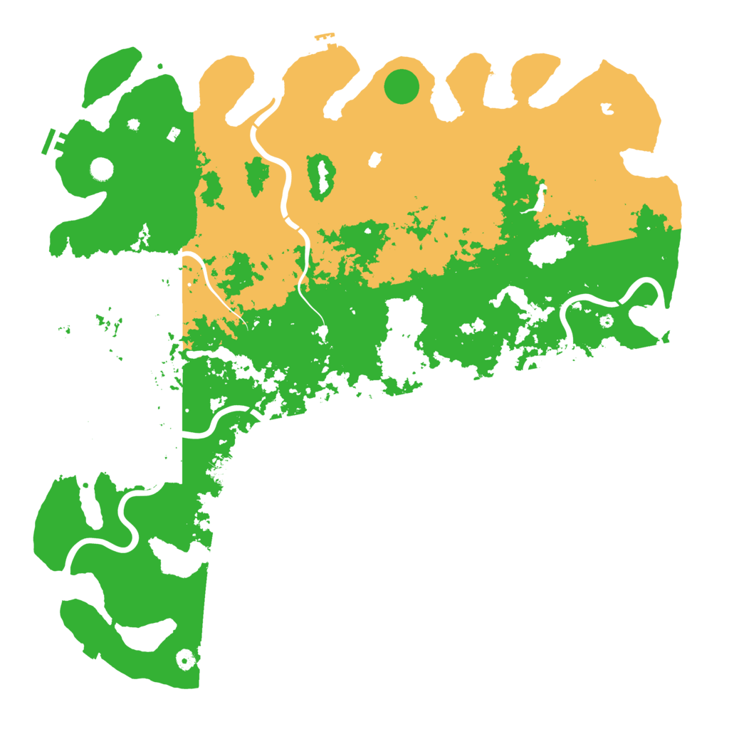 Biome Rust Map: Procedural Map, Size: 5500, Seed: 98567576