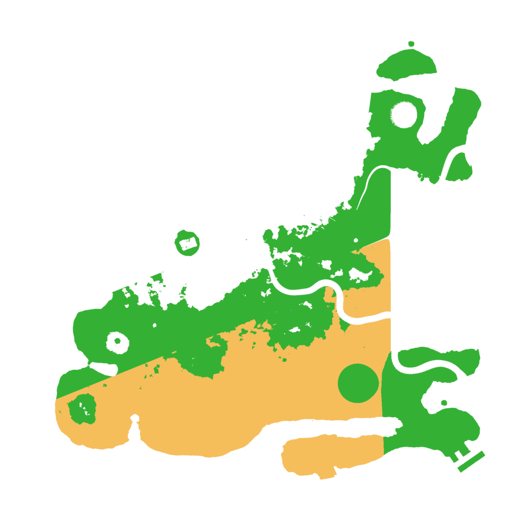 Biome Rust Map: Procedural Map, Size: 3500, Seed: 119706587