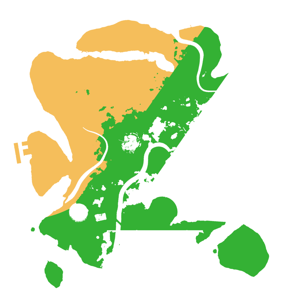 Biome Rust Map: Procedural Map, Size: 3000, Seed: 766639