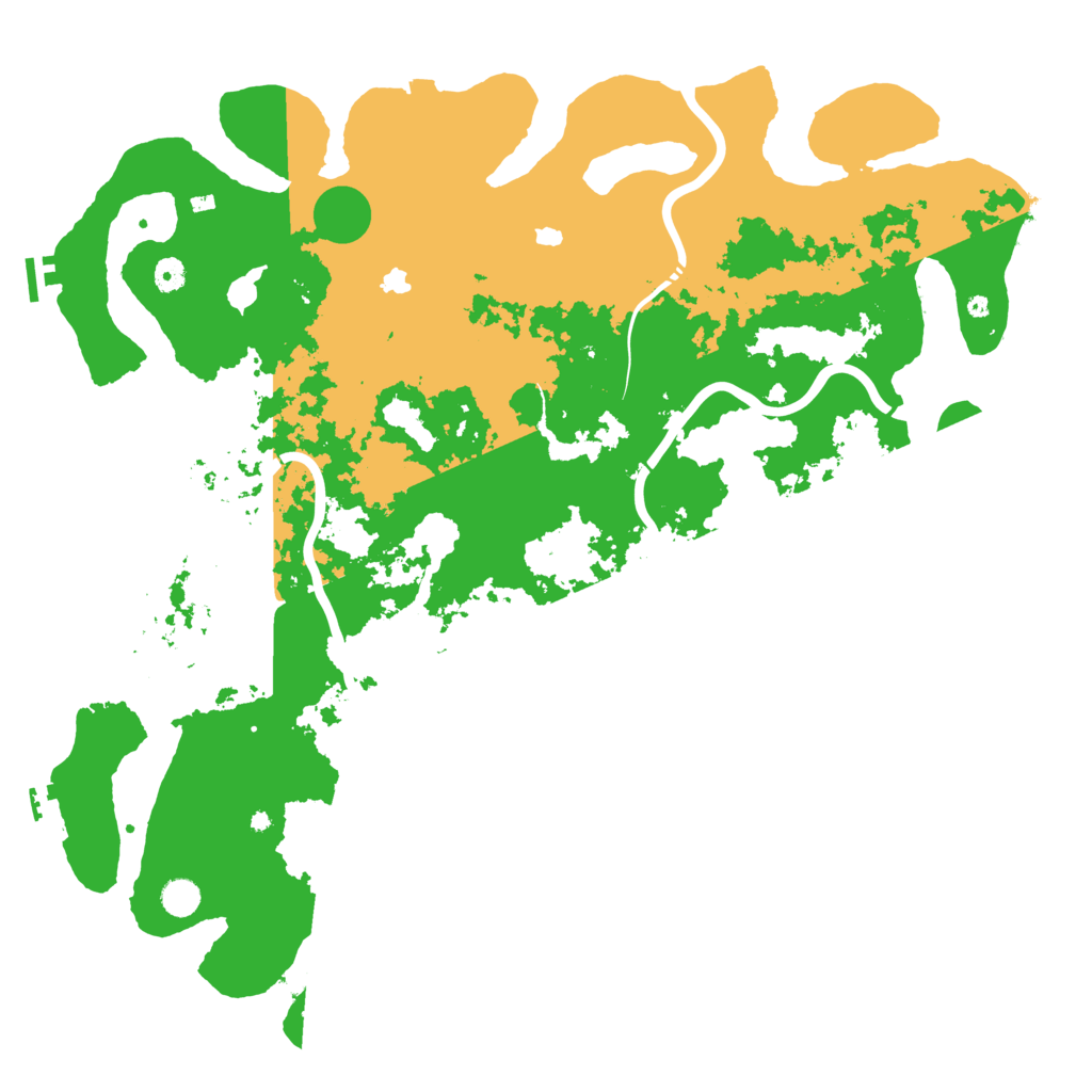 Biome Rust Map: Procedural Map, Size: 5000, Seed: 12349876