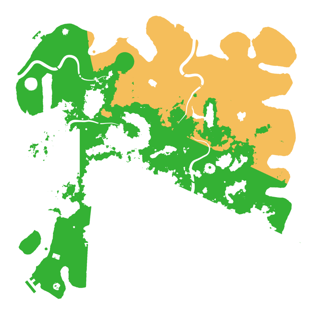 Biome Rust Map: Procedural Map, Size: 4500, Seed: 1841285215