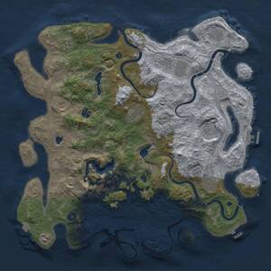 Thumbnail Rust Map: Procedural Map, Size: 4500, Seed: 22778219, 16 Monuments