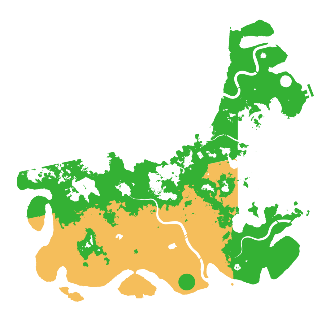 Biome Rust Map: Procedural Map, Size: 5000, Seed: 798299826