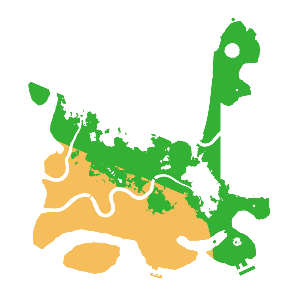 Biome Rust Map: Procedural Map, Size: 3500, Seed: 734950016