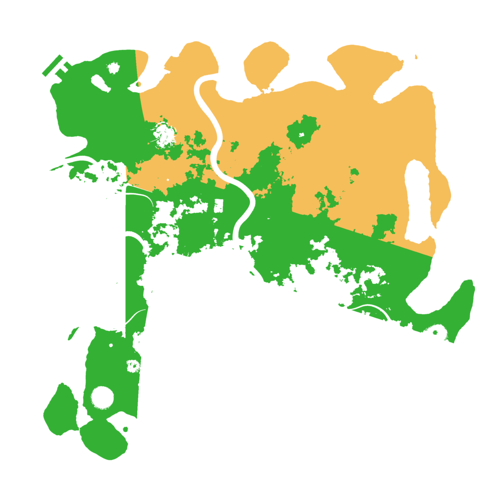 Biome Rust Map: Procedural Map, Size: 3900, Seed: 491368
