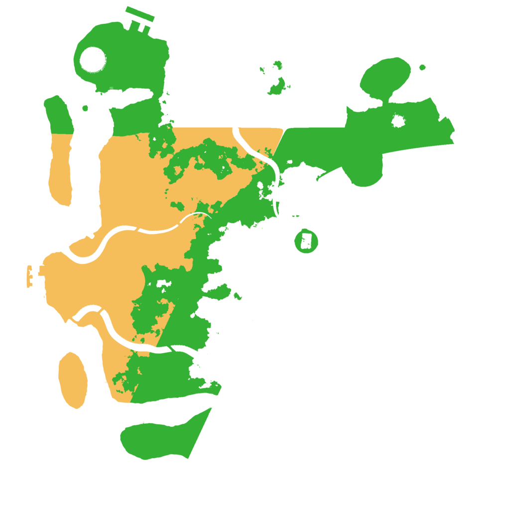 Biome Rust Map: Procedural Map, Size: 3500, Seed: 795505246