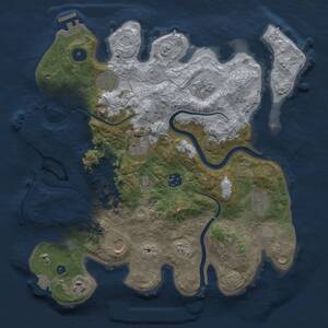 Thumbnail Rust Map: Procedural Map, Size: 3500, Seed: 56352648, 14 Monuments