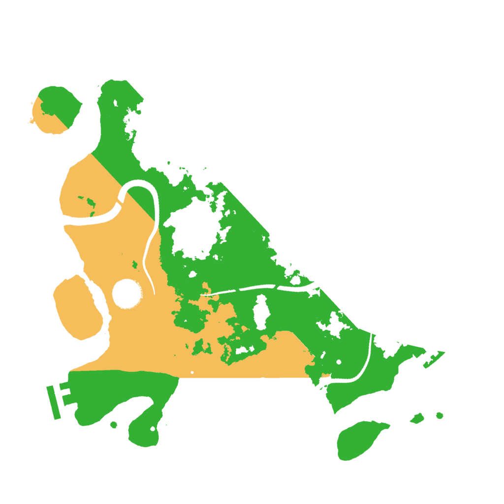 Biome Rust Map: Procedural Map, Size: 3000, Seed: 129384756