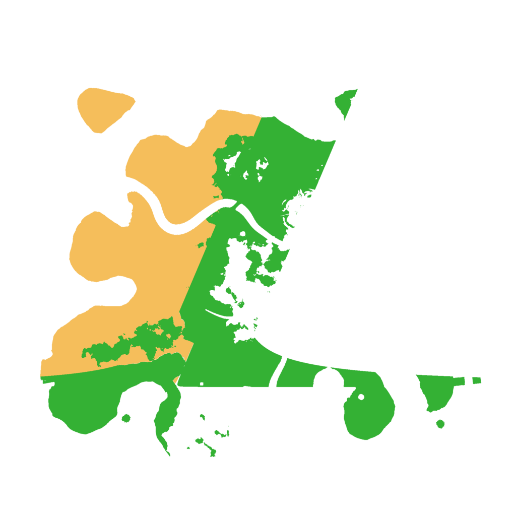 Biome Rust Map: Procedural Map, Size: 2500, Seed: 1052330773