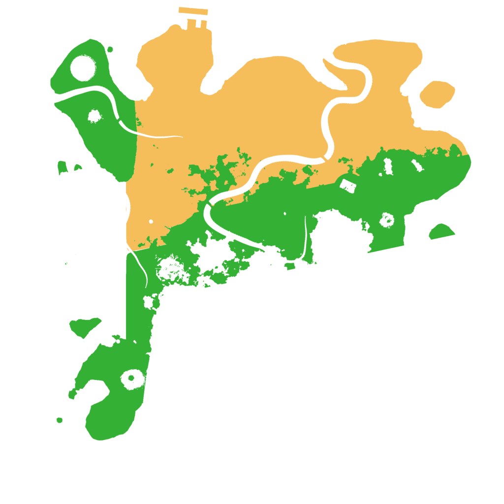 Biome Rust Map: Procedural Map, Size: 3500, Seed: 2139721530