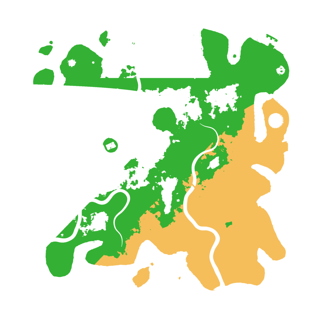 Biome Rust Map: Procedural Map, Size: 3700, Seed: 625643282