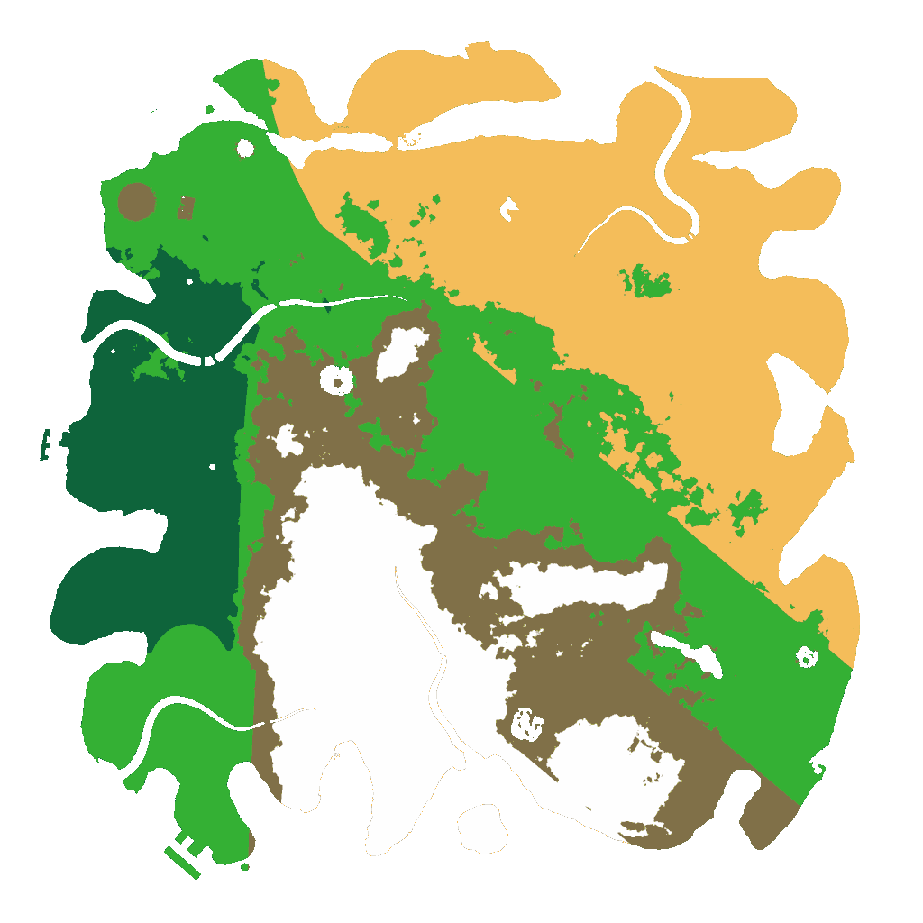 Biome Rust Map: Procedural Map, Size: 4250, Seed: 2693