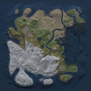 Thumbnail Rust Map: Procedural Map, Size: 3500, Seed: 73029663, 17 Monuments