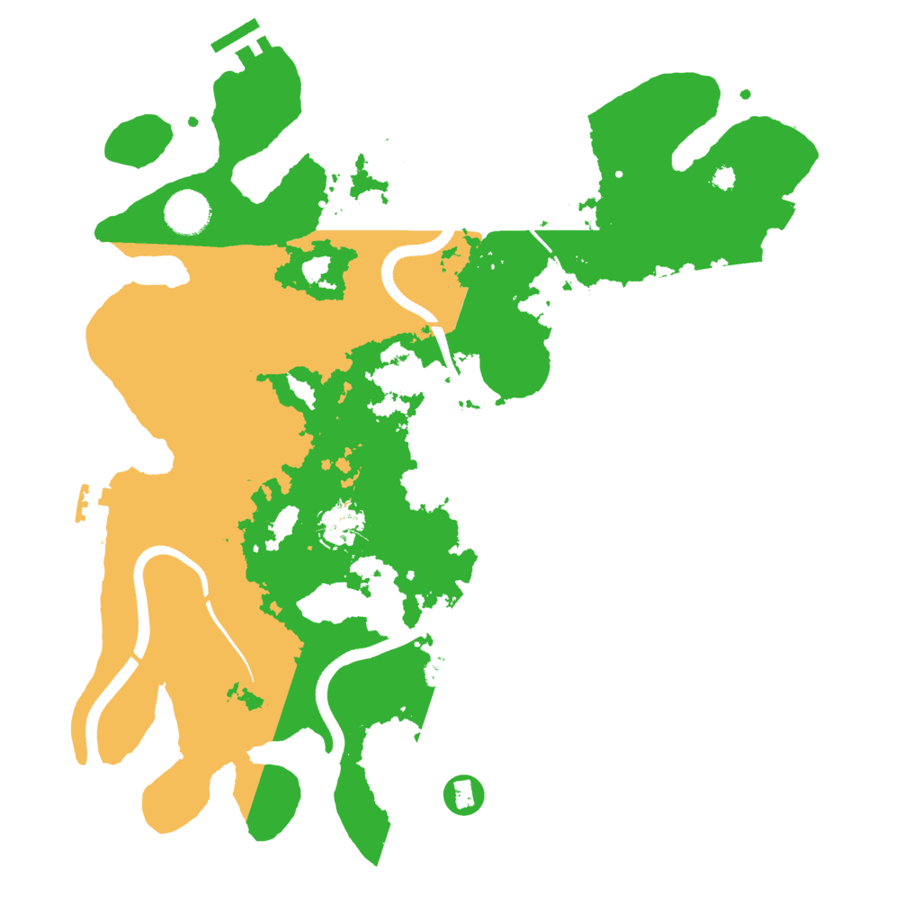 Biome Rust Map: Procedural Map, Size: 3600, Seed: 1538732696