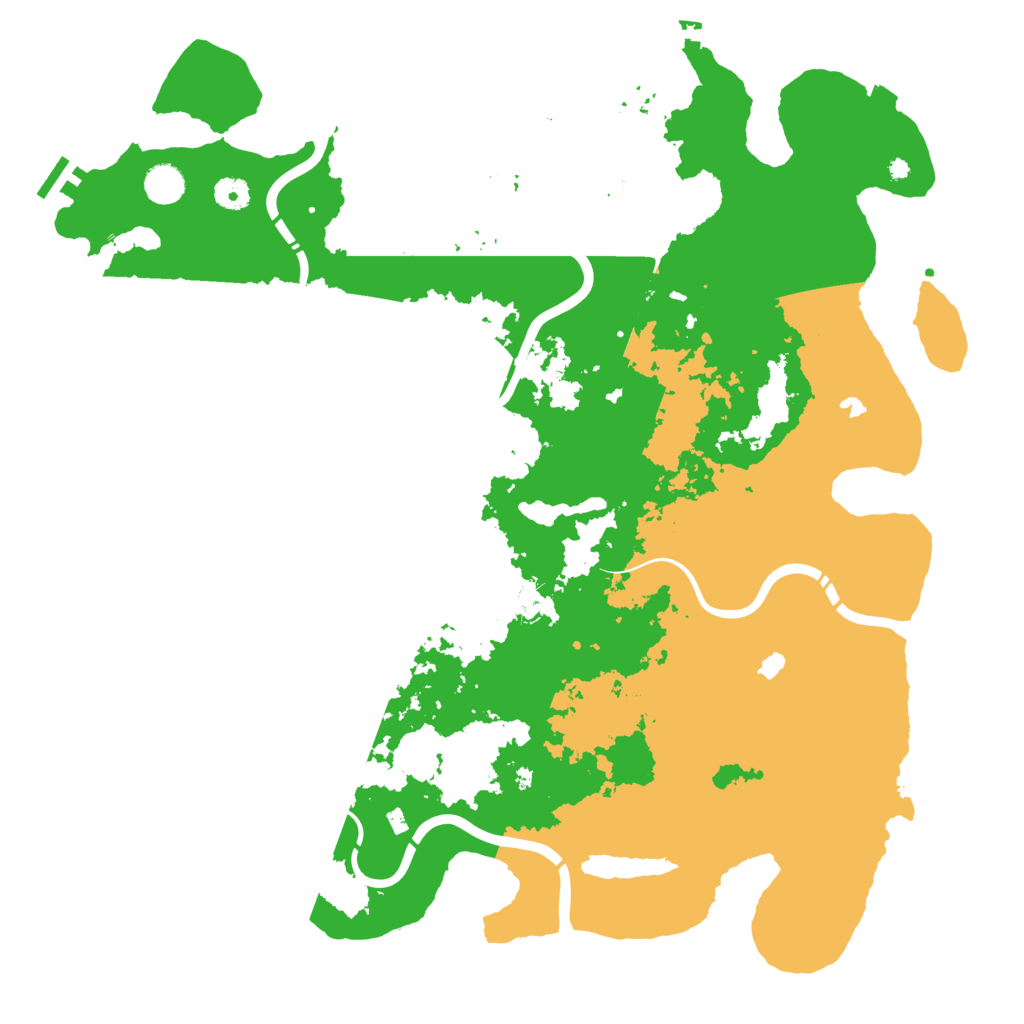 Biome Rust Map: Procedural Map, Size: 4500, Seed: 1090470307