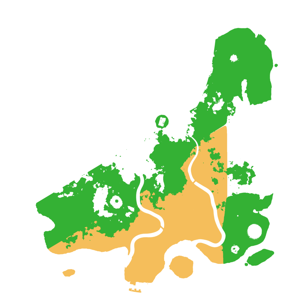 Biome Rust Map: Procedural Map, Size: 3700, Seed: 1796639377