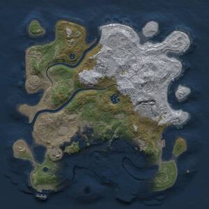 Thumbnail Rust Map: Procedural Map, Size: 3250, Seed: 698742, 12 Monuments
