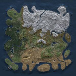 Thumbnail Rust Map: Procedural Map, Size: 4500, Seed: 1515649171, 18 Monuments