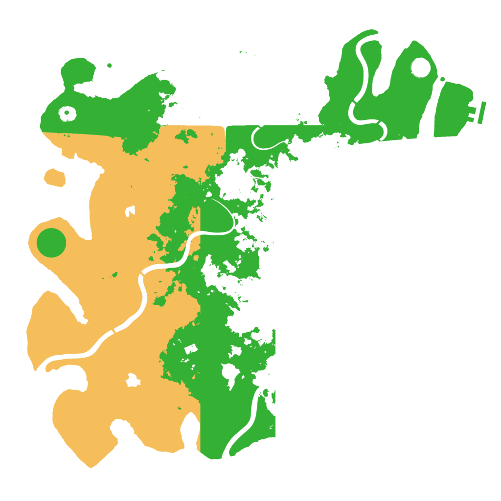 Biome Rust Map: Procedural Map, Size: 4500, Seed: 120877777