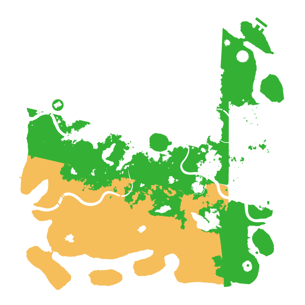Biome Rust Map: Procedural Map, Size: 4500, Seed: 36897