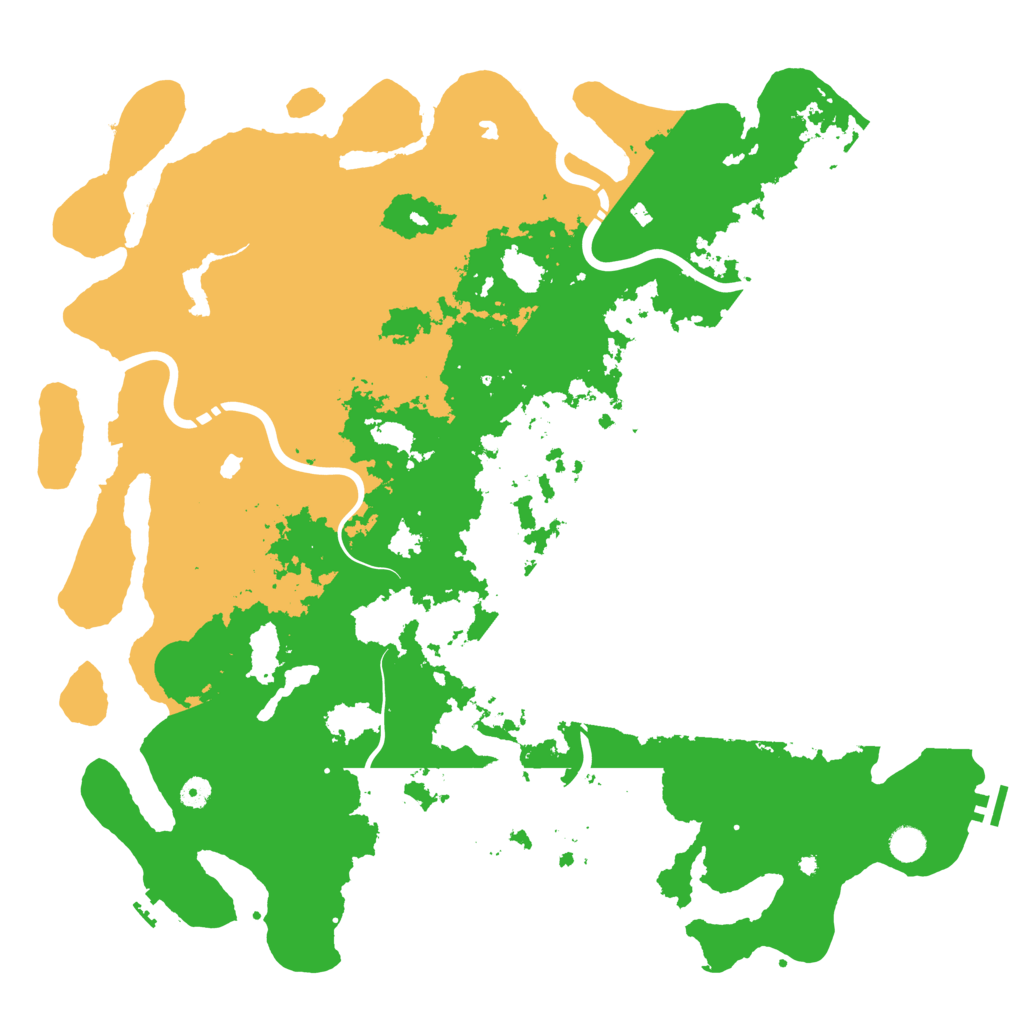 Biome Rust Map: Procedural Map, Size: 5000, Seed: 17468180