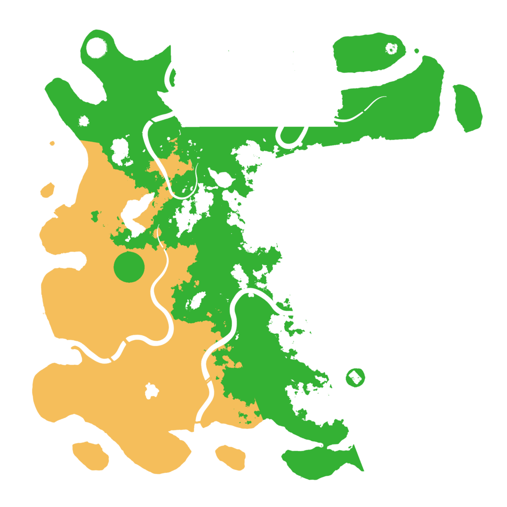 Biome Rust Map: Procedural Map, Size: 4350, Seed: 53181