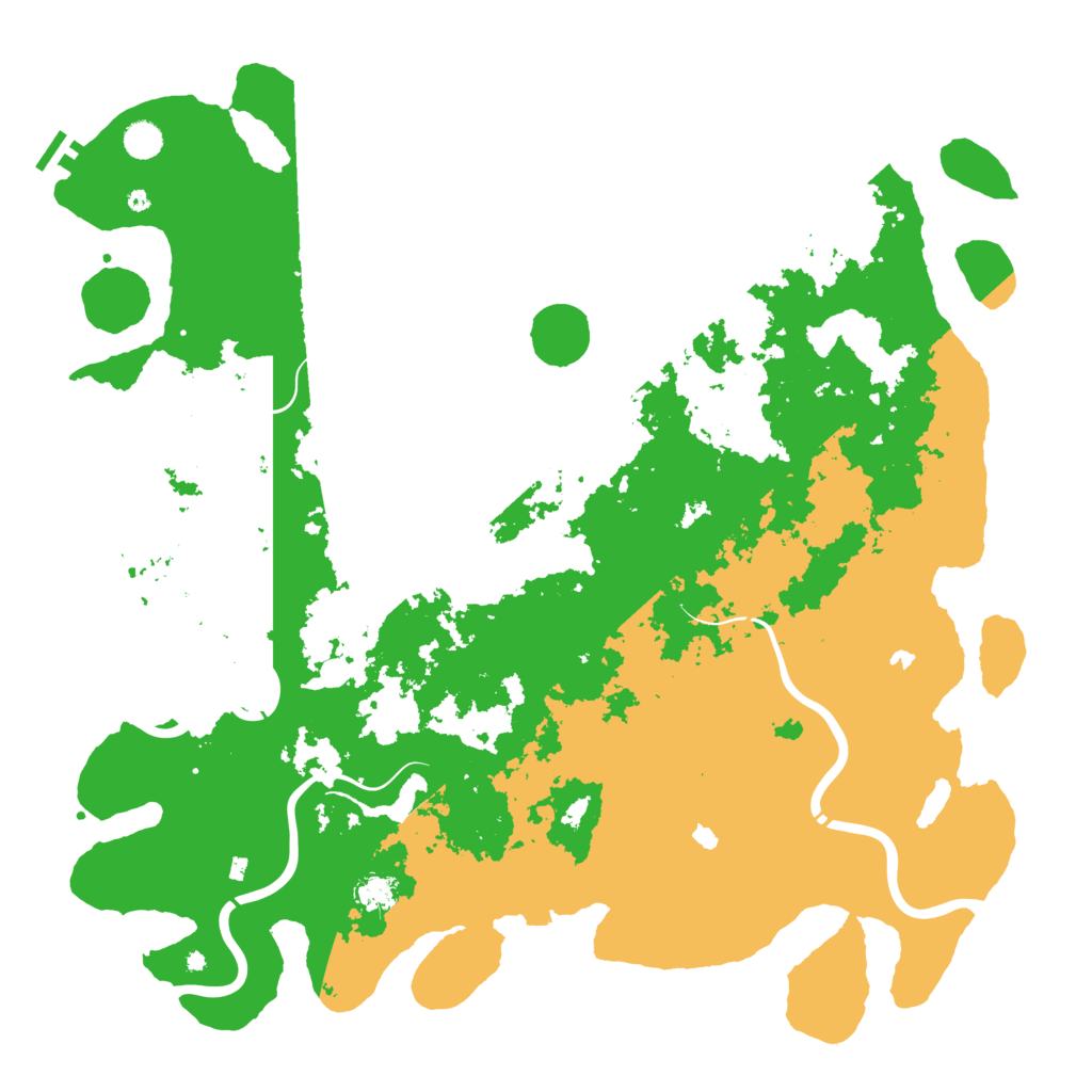 Biome Rust Map: Procedural Map, Size: 5000, Seed: 1939627045