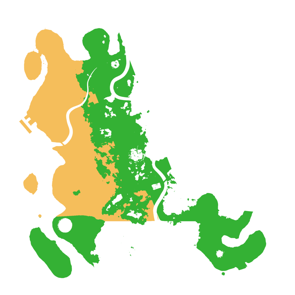 Biome Rust Map: Procedural Map, Size: 3700, Seed: 436423452