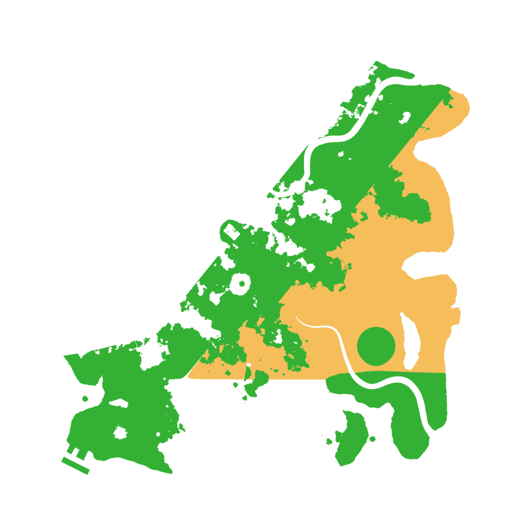 Biome Rust Map: Procedural Map, Size: 3500, Seed: 724436