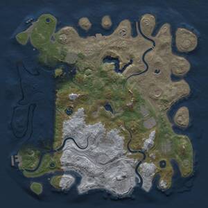Thumbnail Rust Map: Procedural Map, Size: 4250, Seed: 1289664701, 15 Monuments