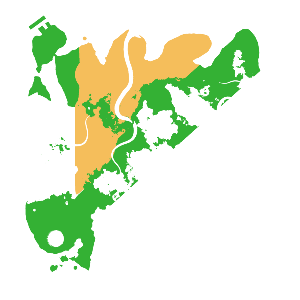 Biome Rust Map: Procedural Map, Size: 3200, Seed: 1215414160