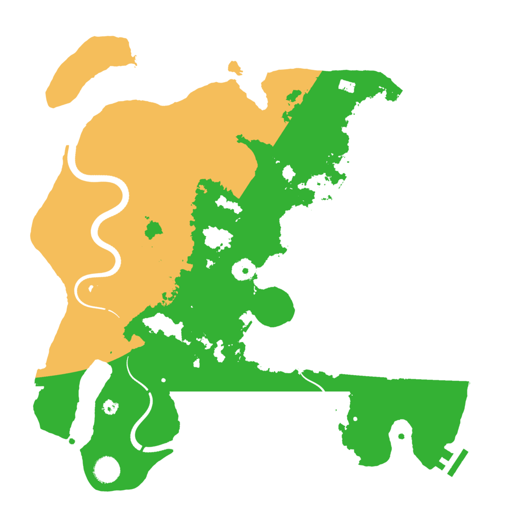 Biome Rust Map: Procedural Map, Size: 3500, Seed: 1809768862