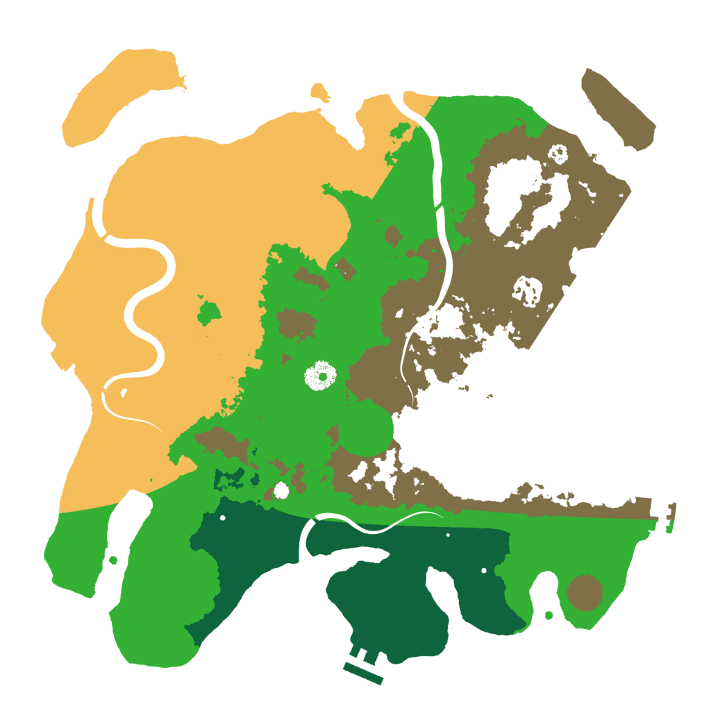 Biome Rust Map: Procedural Map, Size: 3500, Seed: 1809768862