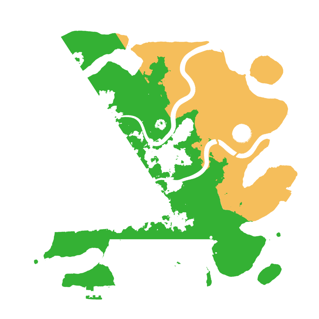 Biome Rust Map: Procedural Map, Size: 3000, Seed: 16669