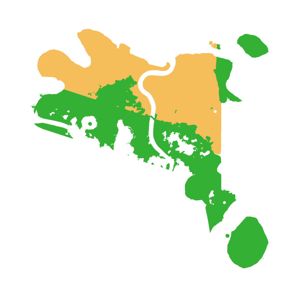 Biome Rust Map: Procedural Map, Size: 3000, Seed: 348387342