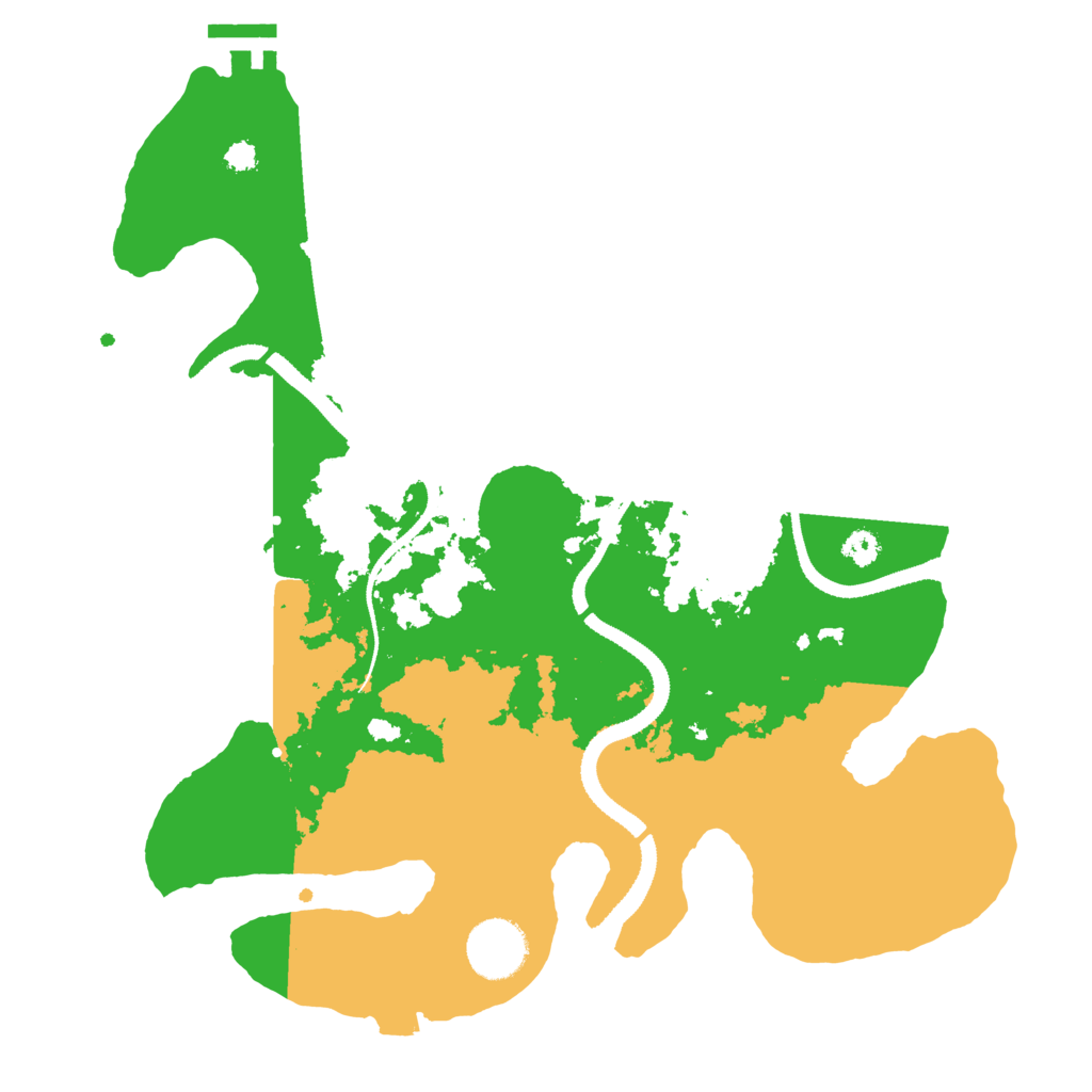 Biome Rust Map: Procedural Map, Size: 3200, Seed: 444894949