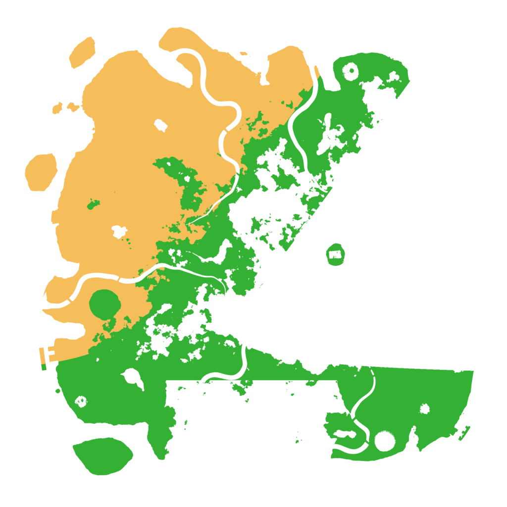 Biome Rust Map: Procedural Map, Size: 4500, Seed: 729176