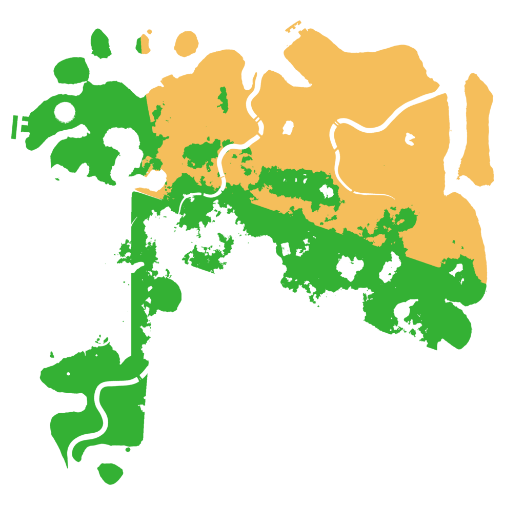 Biome Rust Map: Procedural Map, Size: 4500, Seed: 6308587