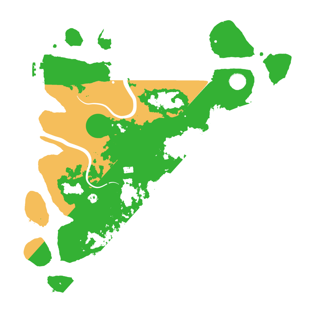 Biome Rust Map: Procedural Map, Size: 3500, Seed: 1217115090