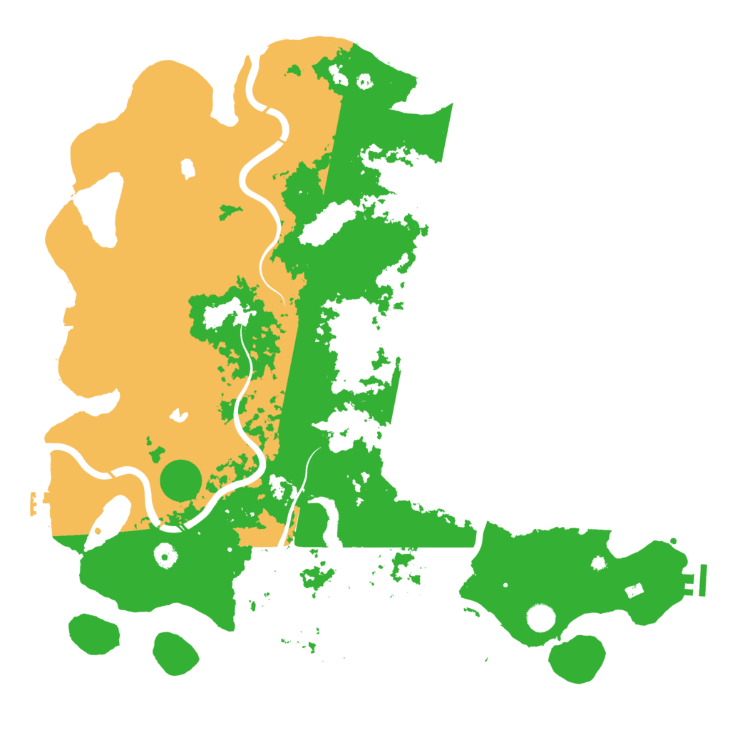Biome Rust Map: Procedural Map, Size: 4600, Seed: 145226070