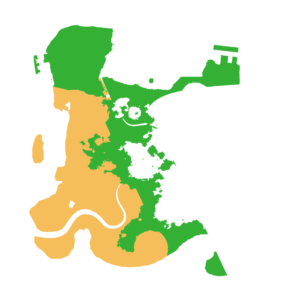 Biome Rust Map: Procedural Map, Size: 2500, Seed: 1746005783