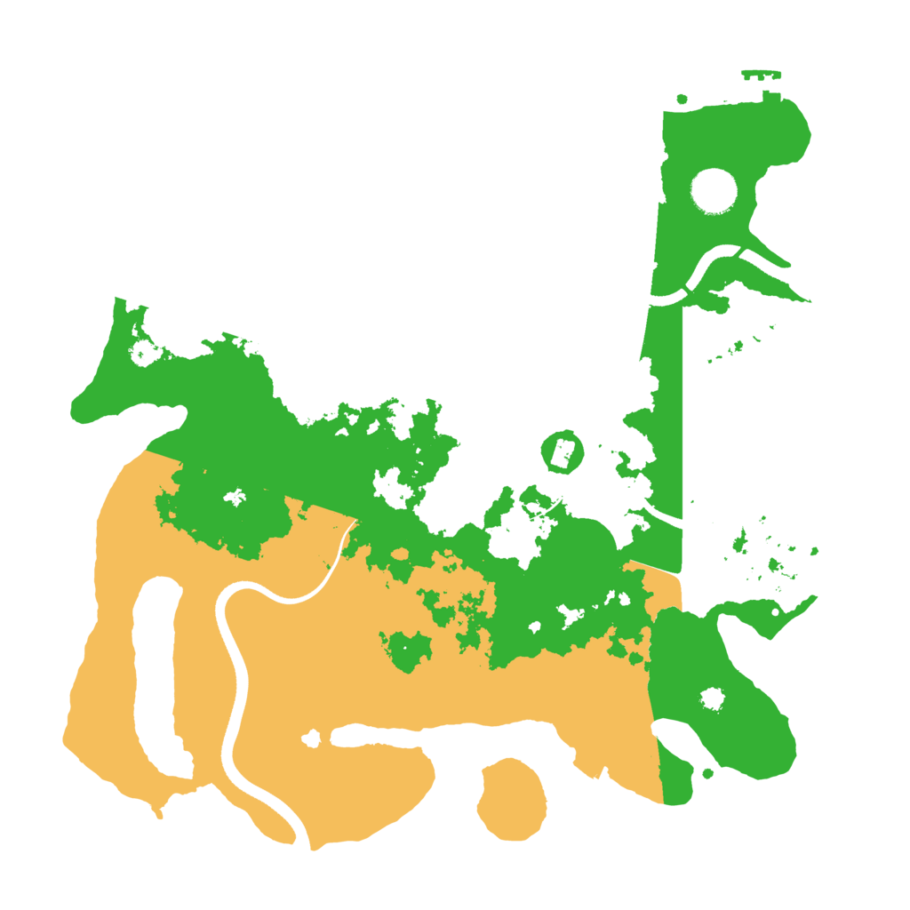 Biome Rust Map: Procedural Map, Size: 3500, Seed: 2125459609