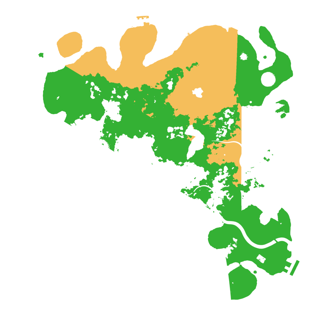 Biome Rust Map: Procedural Map, Size: 4000, Seed: 1198149280
