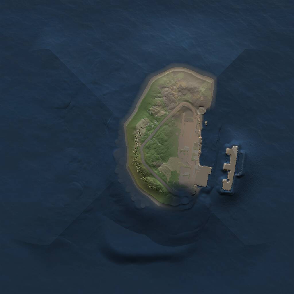 Rust Map: Procedural Map, Size: 1000, Seed: 890502800, 2 Monuments