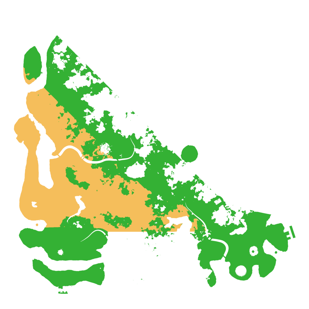 Biome Rust Map: Procedural Map, Size: 5000, Seed: 89134