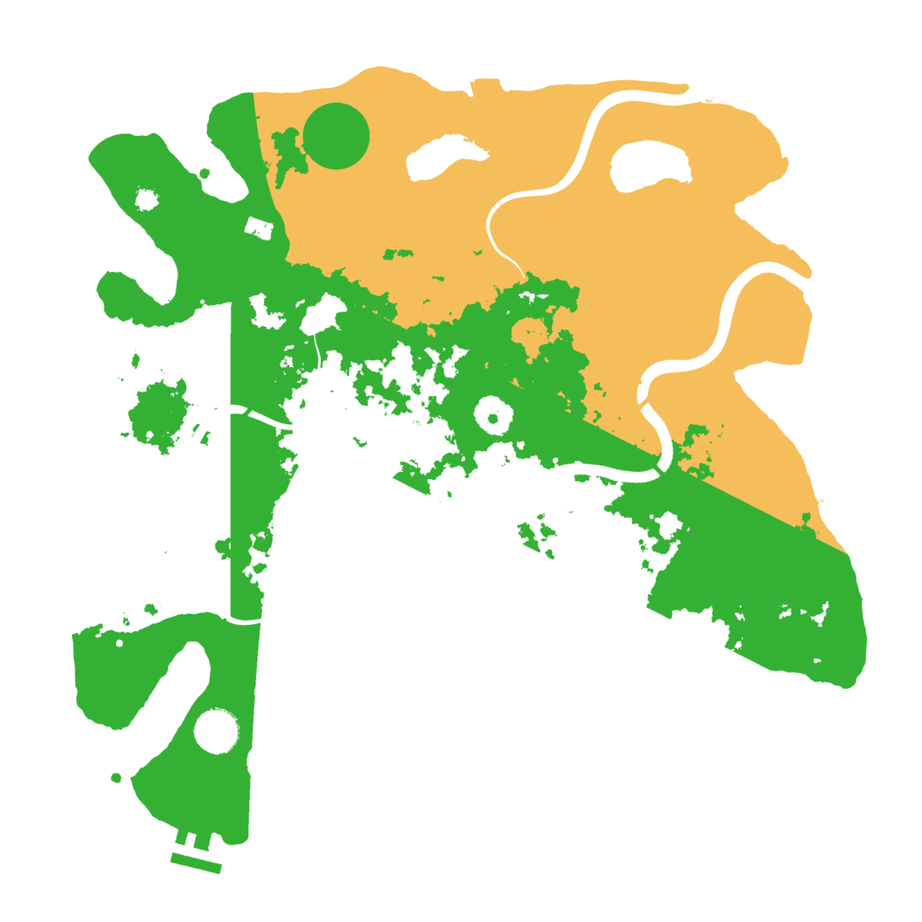 Biome Rust Map: Procedural Map, Size: 3650, Seed: 2863