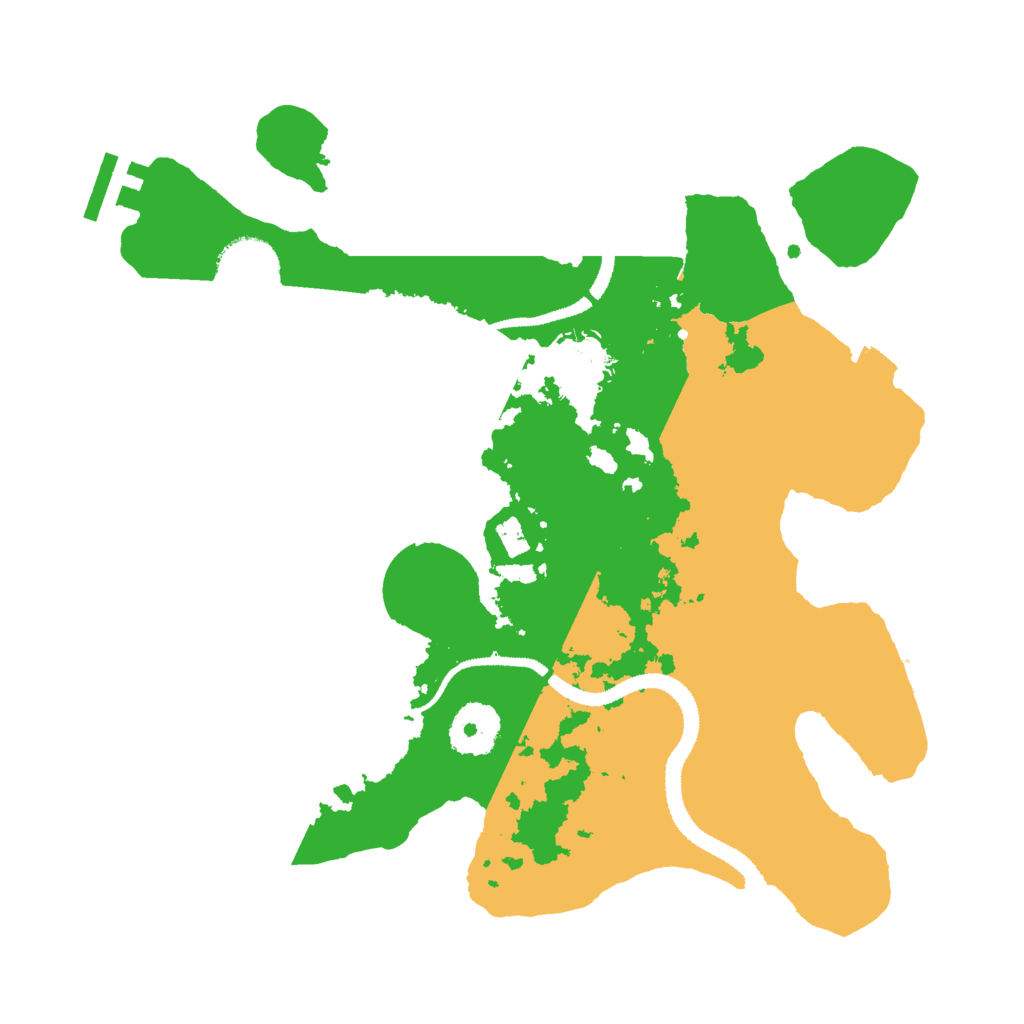 Biome Rust Map: Procedural Map, Size: 3000, Seed: 156267974