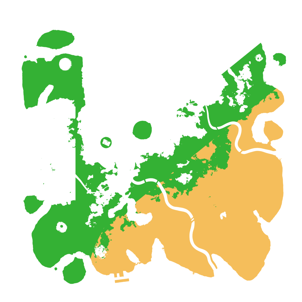 Biome Rust Map: Procedural Map, Size: 4300, Seed: 1136889459