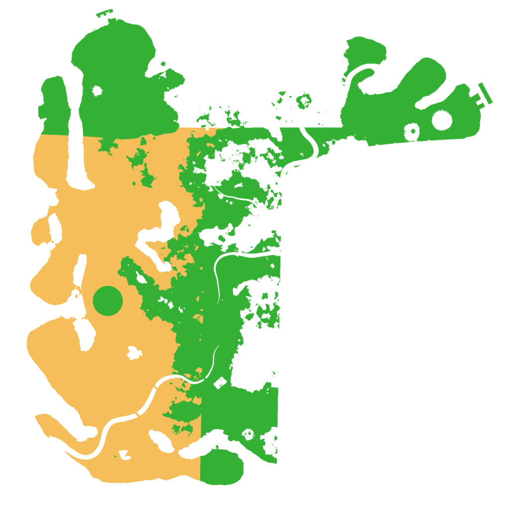 Biome Rust Map: Procedural Map, Size: 4500, Seed: 124785